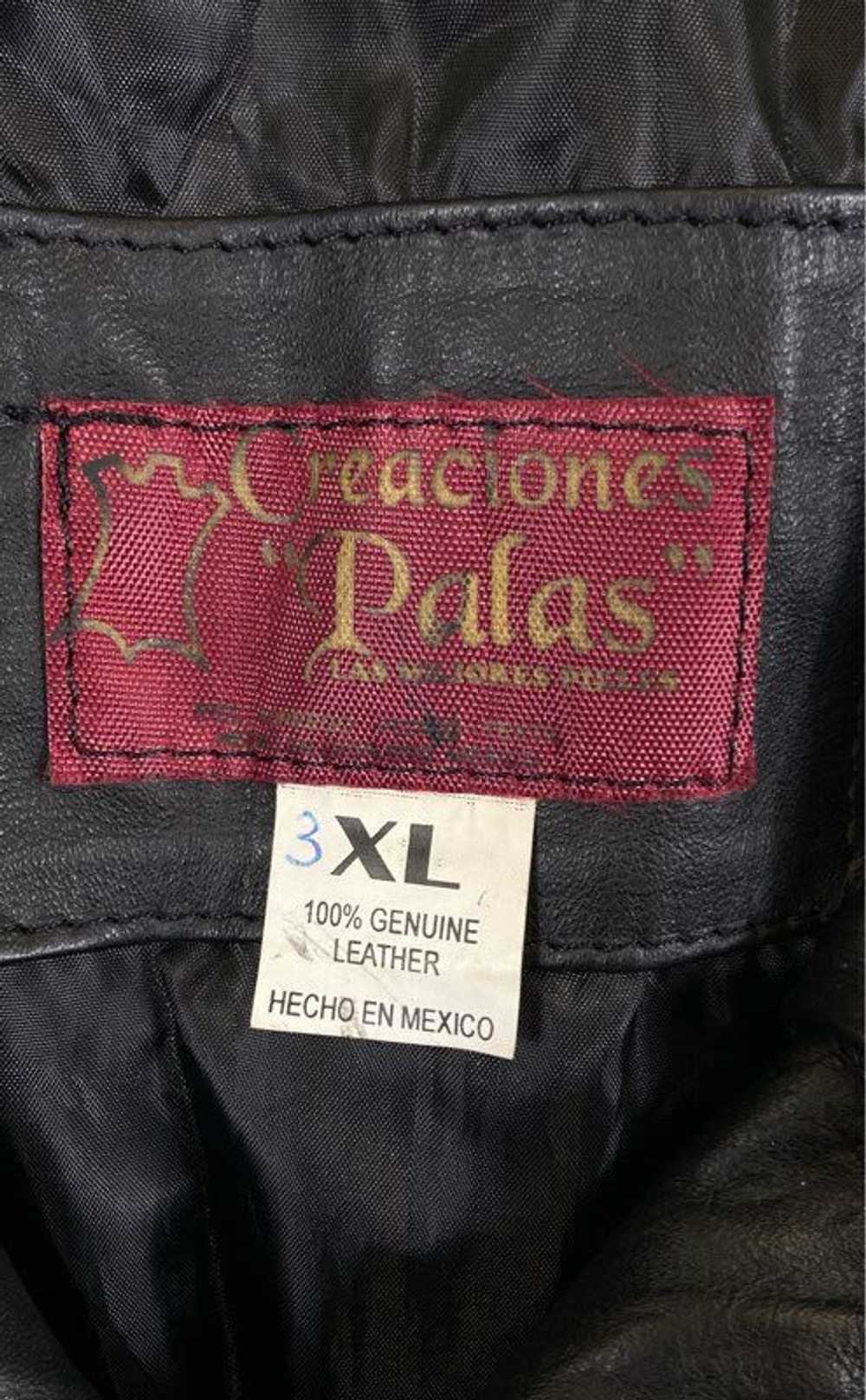 Creaciones Palas Women Black Leather Jacket 3XL - image 3