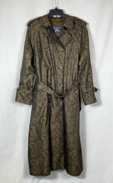 Vintage Burberry Women Floral Trench Coat Size 12