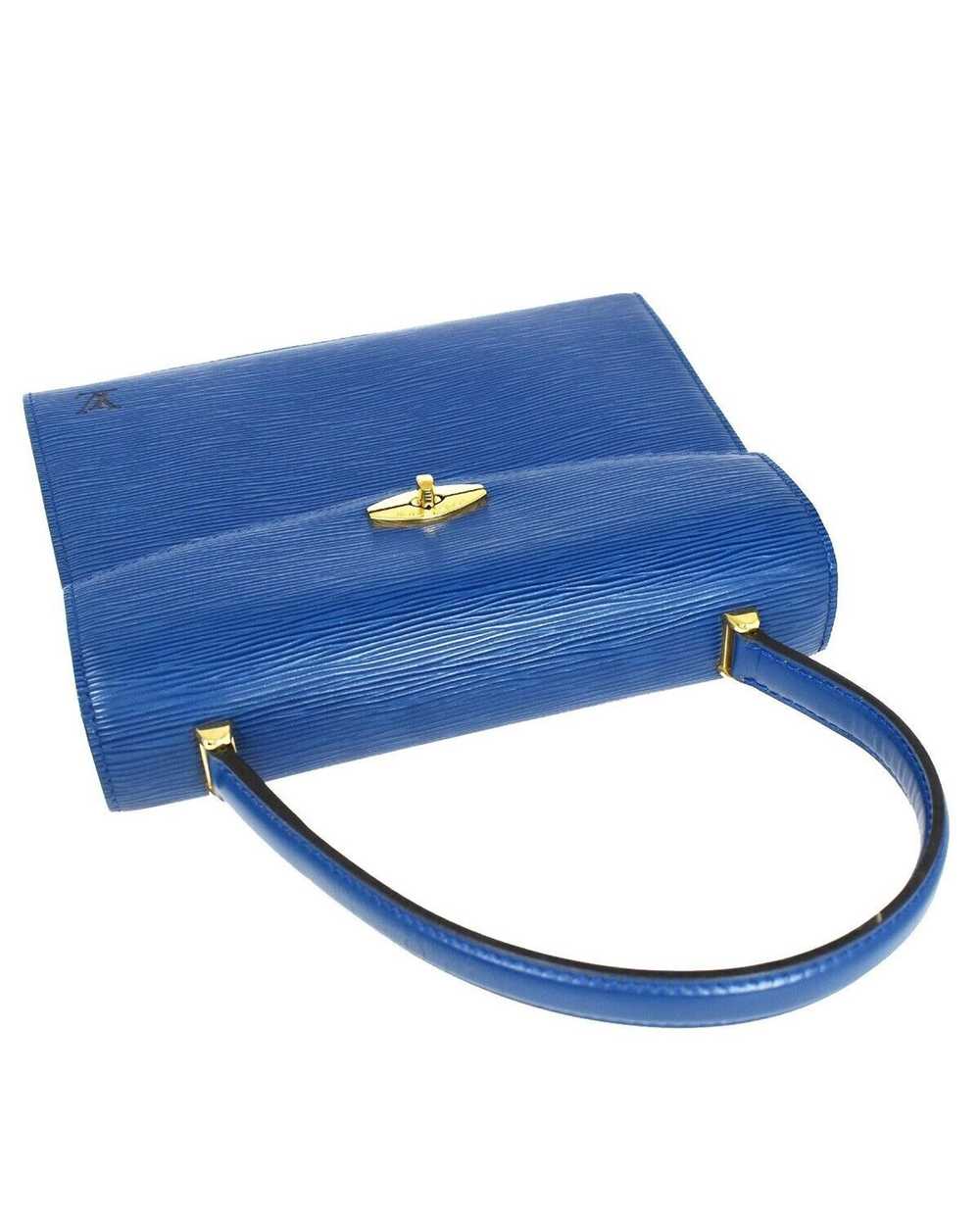 Louis Vuitton Luxury Blue Leather Handbag with Ic… - image 6