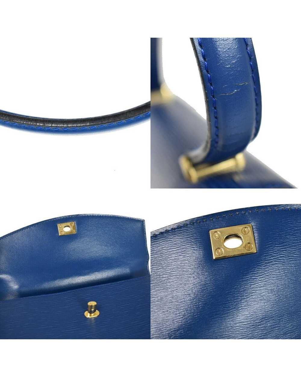 Louis Vuitton Luxury Blue Leather Handbag with Ic… - image 9
