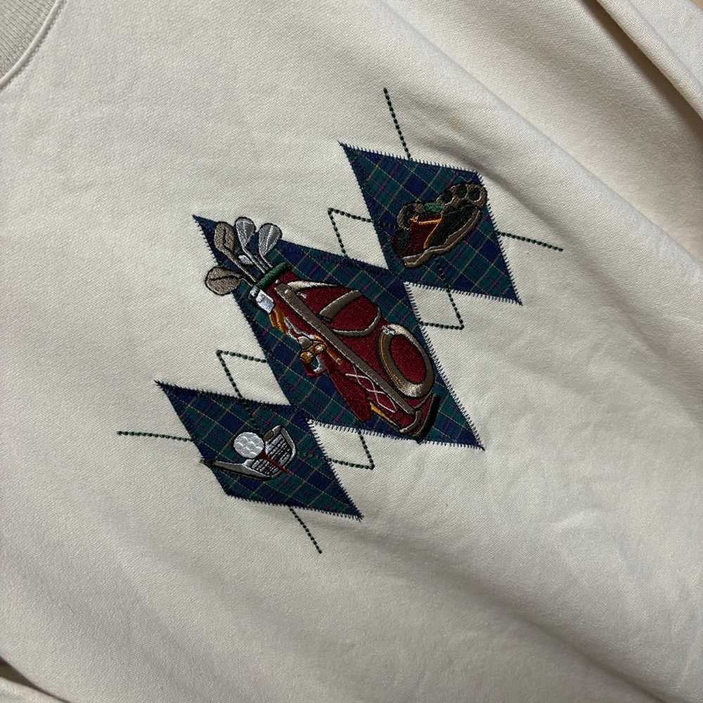 Vintage Embroidered Golf Sweatshirt - image 2