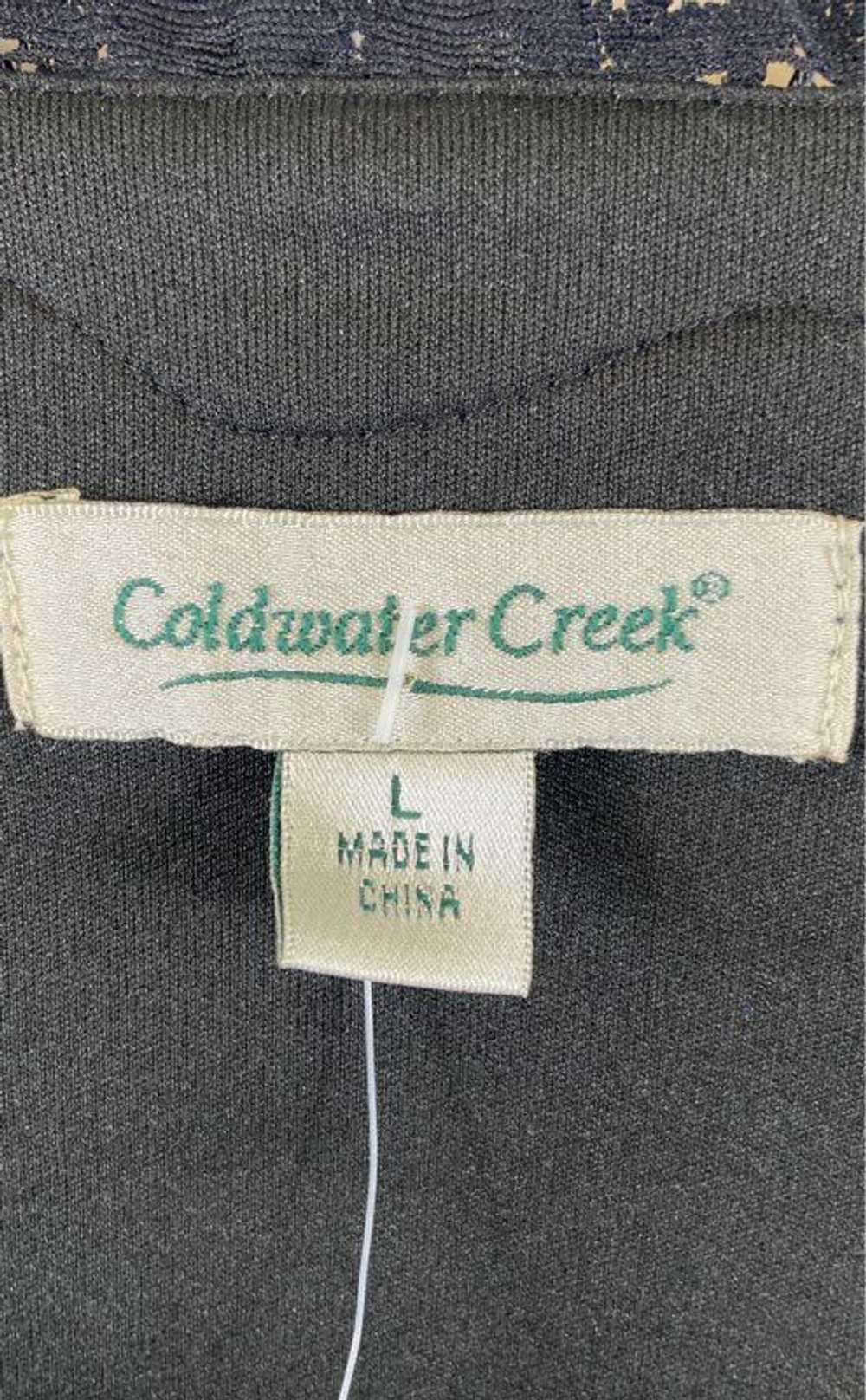 Coldwater Creek Women Brown Lace Knit Top L - image 3