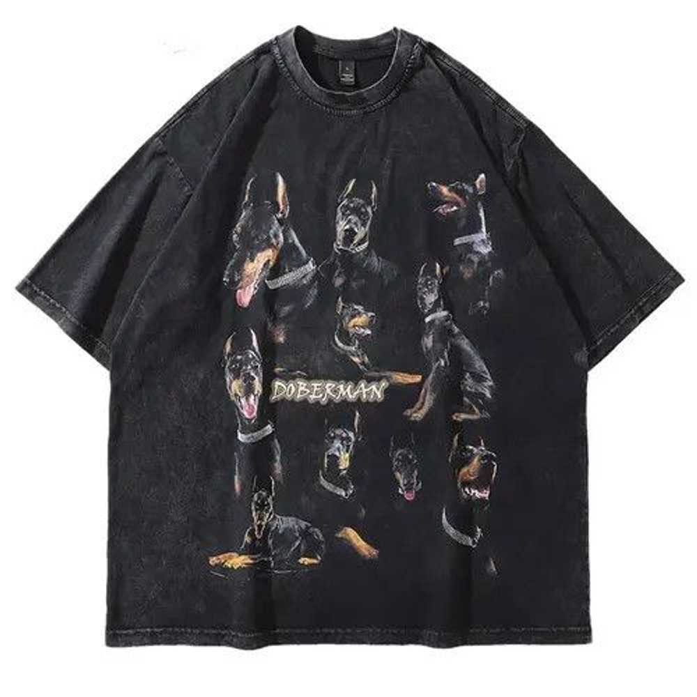Japanese Brand × Tee × The Button Up 90s Doberman… - image 1