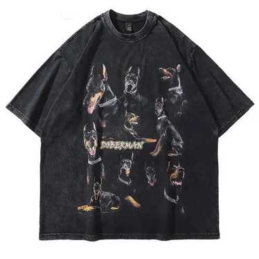 Japanese Brand × Tee × The Button Up 90s Doberman… - image 1