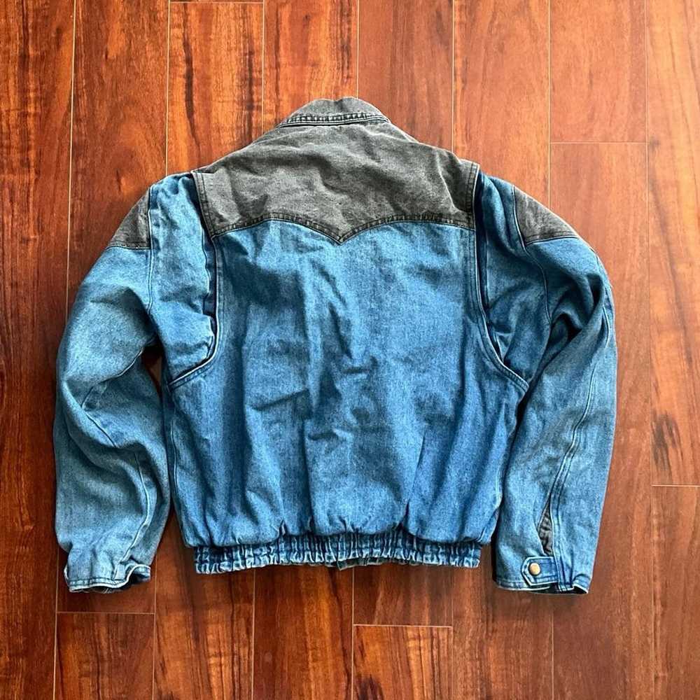 Vintage 80's BTTF Jeans Denim Jacket Sz SM Marty … - image 2