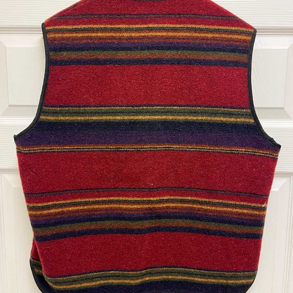 Vintage Woolrich Wool Vest Mens L Western Full Zi… - image 6