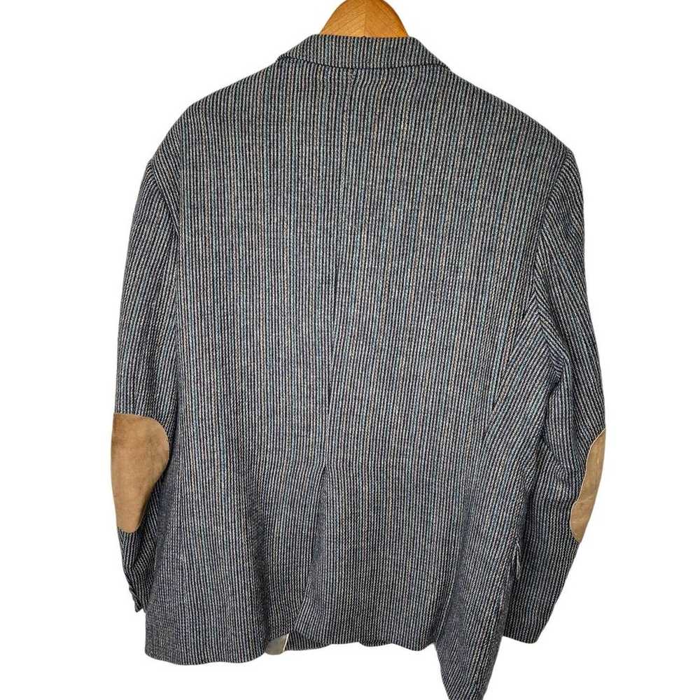 Vintage 60s Mens 46R English Wool Tweed Blazer 2B… - image 2