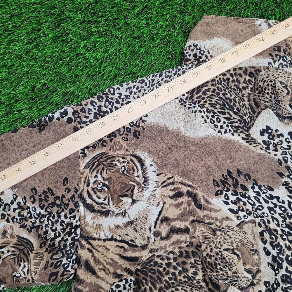Vintage Cheetah Print Silk Bomber Jacket - image 5