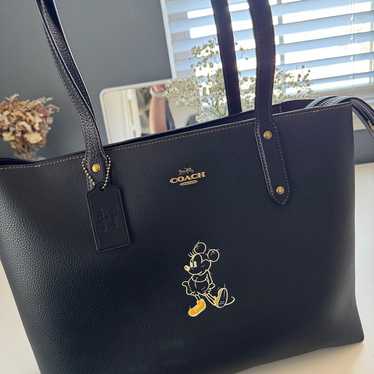 Disney x Coach Central Tote Bag with zip + Mickey… - image 1