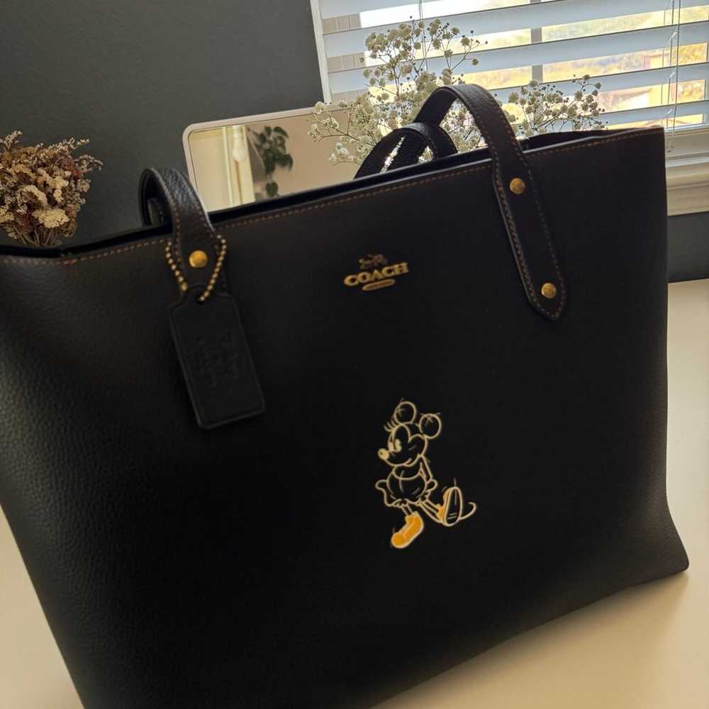 Disney x Coach Central Tote Bag with zip + Mickey… - image 2