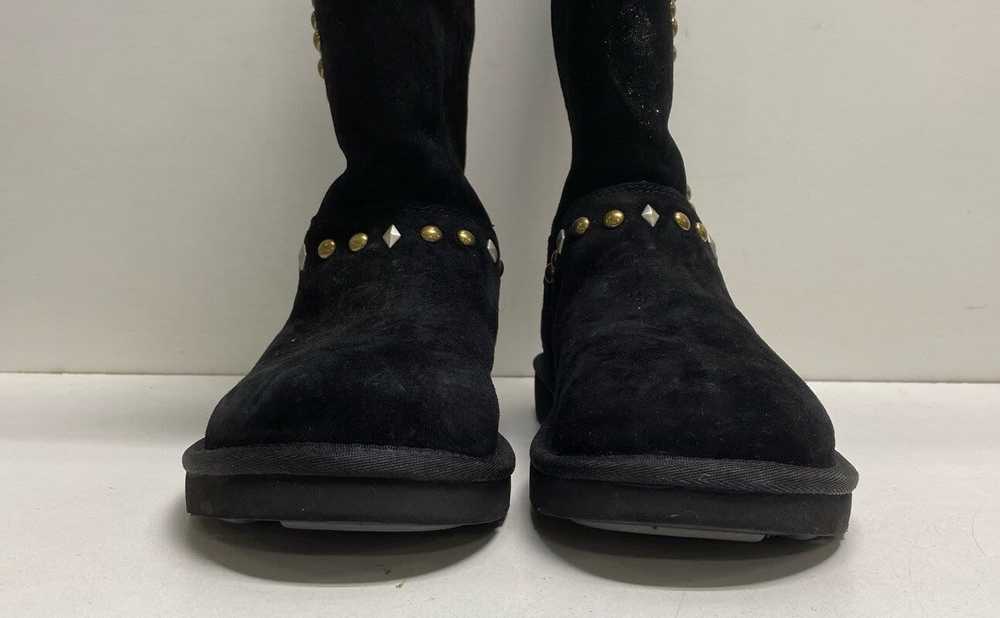 UGG Avondale Black Studded Suede Shearling Boots … - image 2