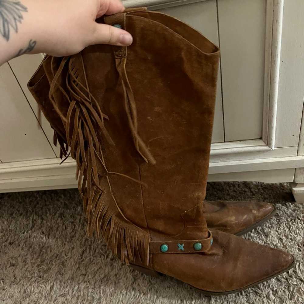 Leather Reba boots size 10 - image 2