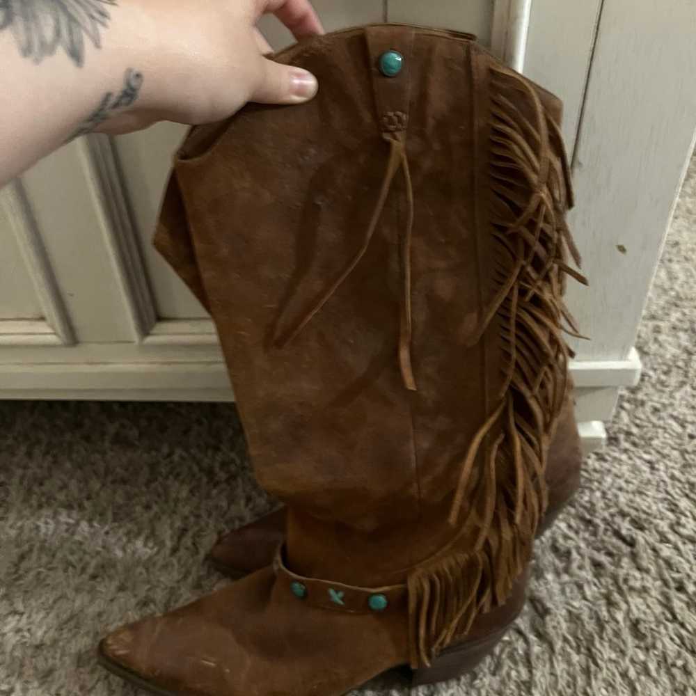 Leather Reba boots size 10 - image 3