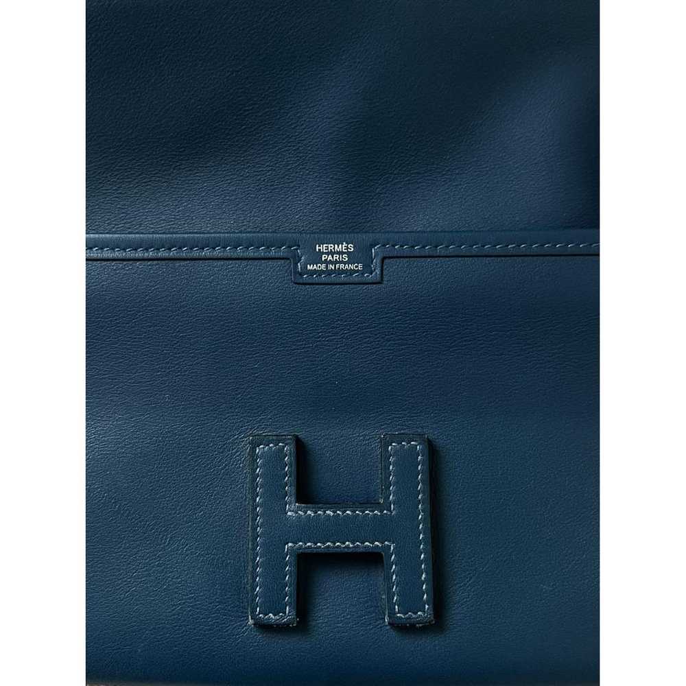 Hermès Jige leather clutch bag - image 4