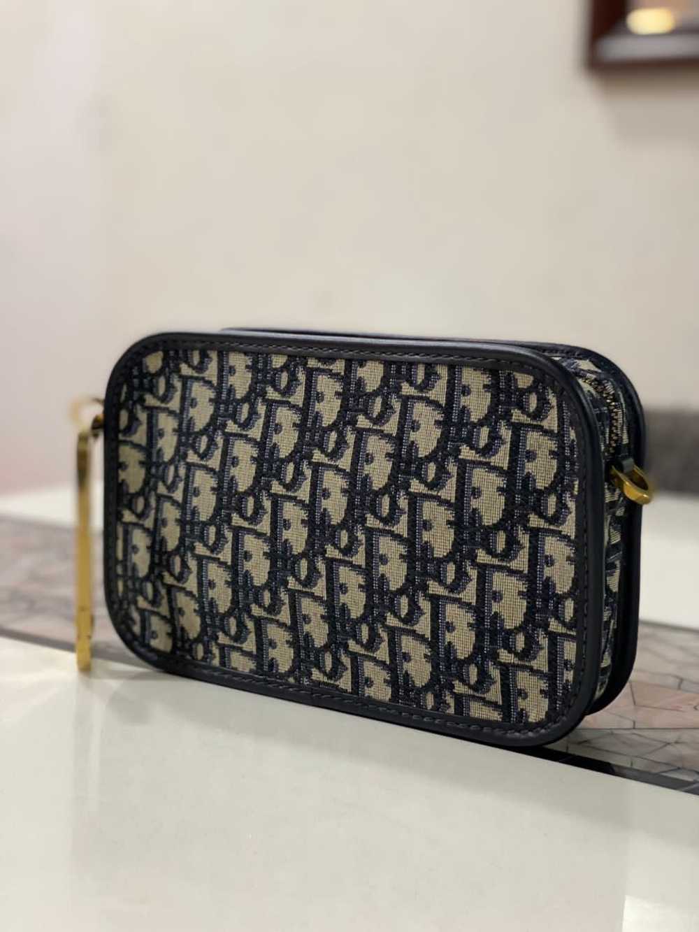 Diorquake clutch in blue Dior Oblique jacquard ca… - image 2