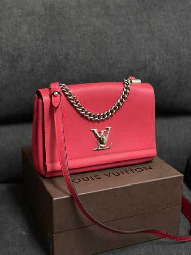 Authentic LOUIS VUITTON Rubis Calf Leather BB Red