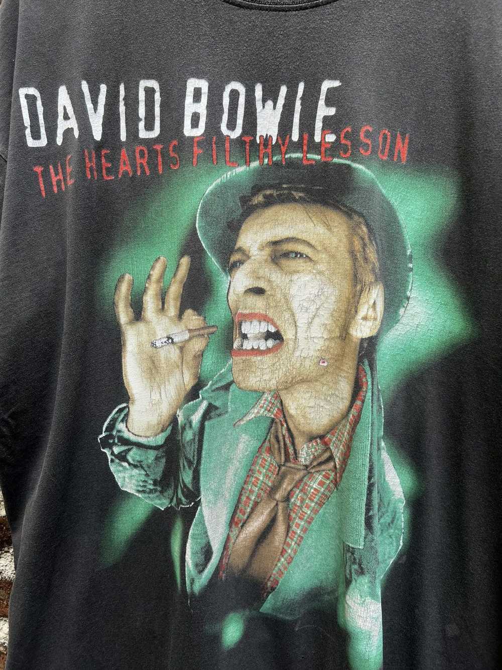 Band Tees × Vintage DAVID BOWIE THE HEARTS FILTHY… - image 6