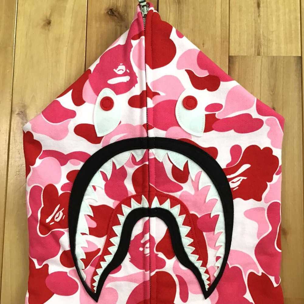 Bape BAPE ABC camo Pink shark full zip hoodie - image 3