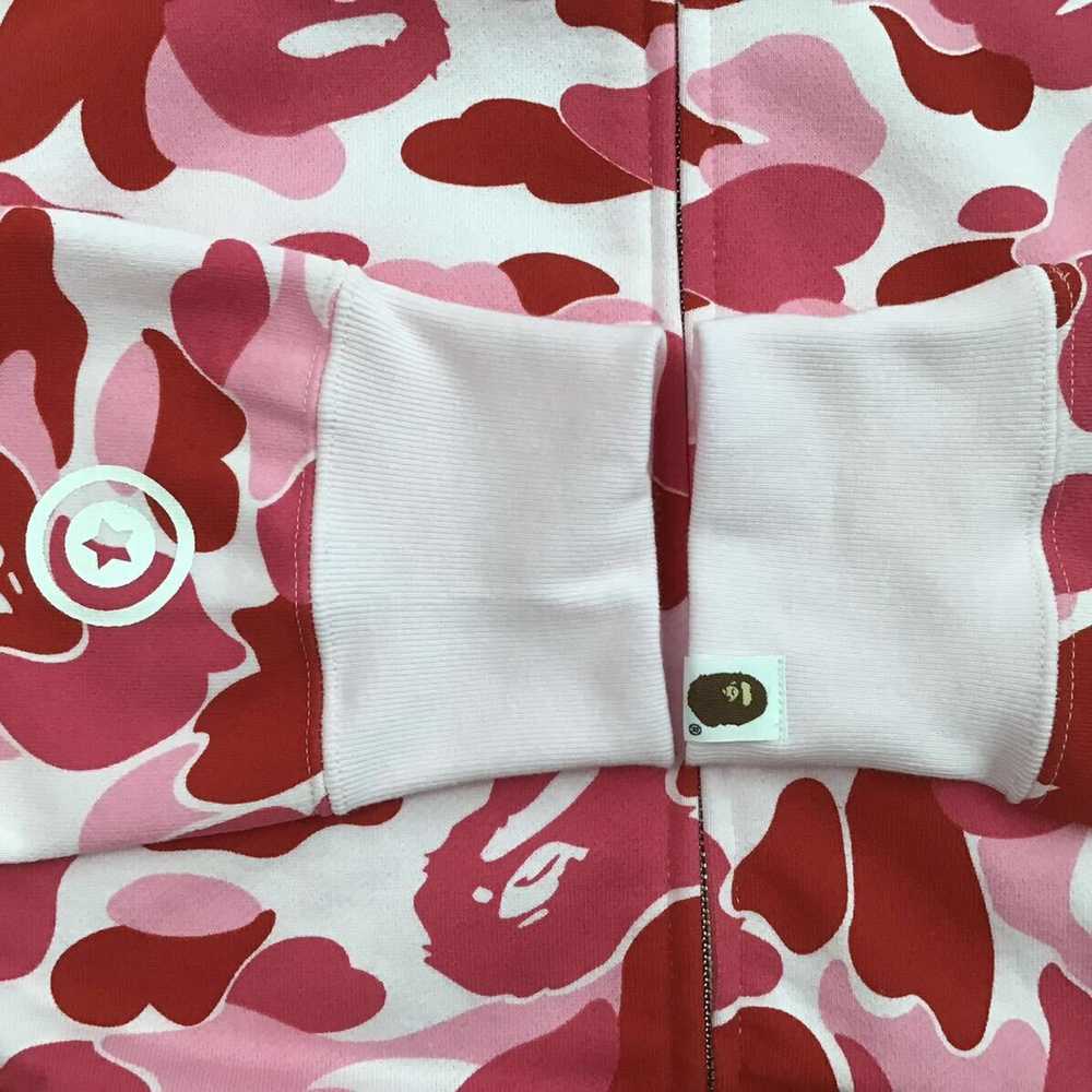 Bape BAPE ABC camo Pink shark full zip hoodie - image 6