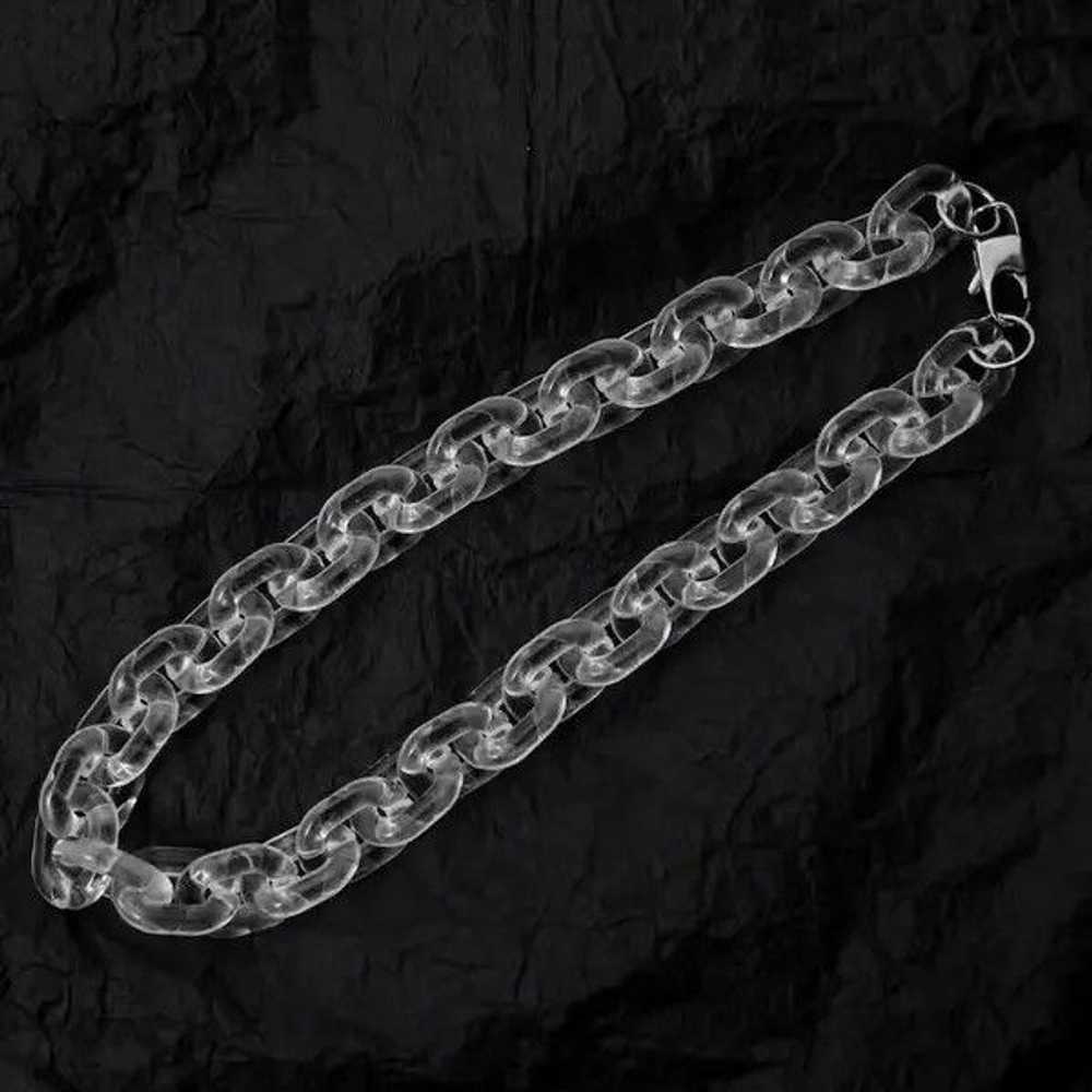 Chain × Jewelry New Transparent Acrylic Chain Nec… - image 2