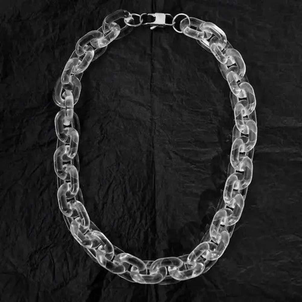 Chain × Jewelry New Transparent Acrylic Chain Nec… - image 3