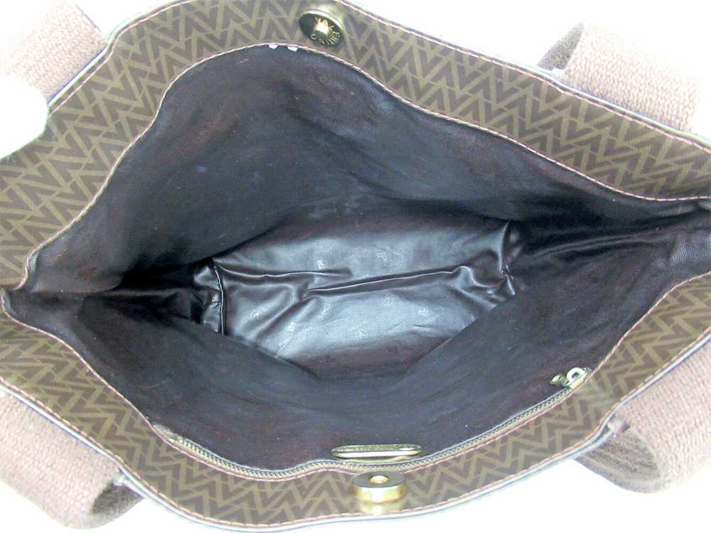 Mario Valentino Tote Bag Logo PVC ?~ Leather Auth… - image 5