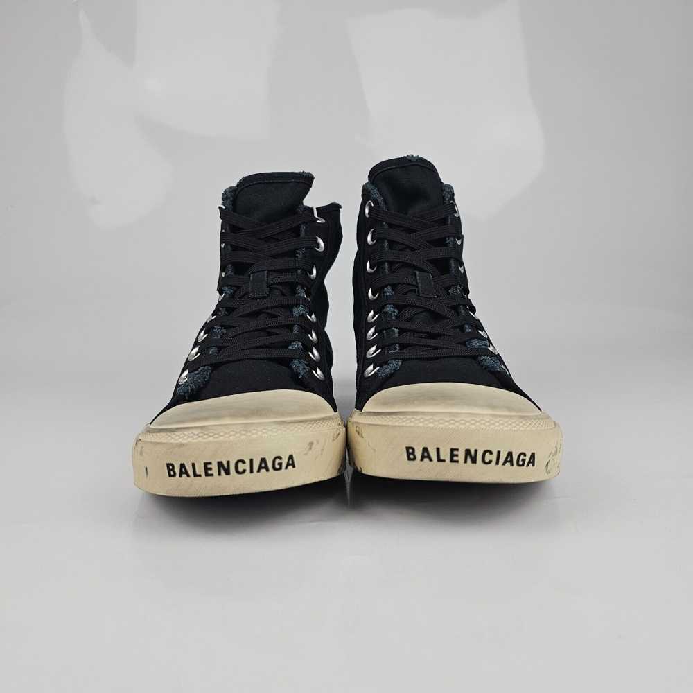 Balenciaga Balenciaga Men's Black Paris Canvas Hi… - image 8