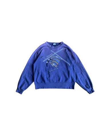 Vintage ski hawaii sweatshirt buy blue colour Large size