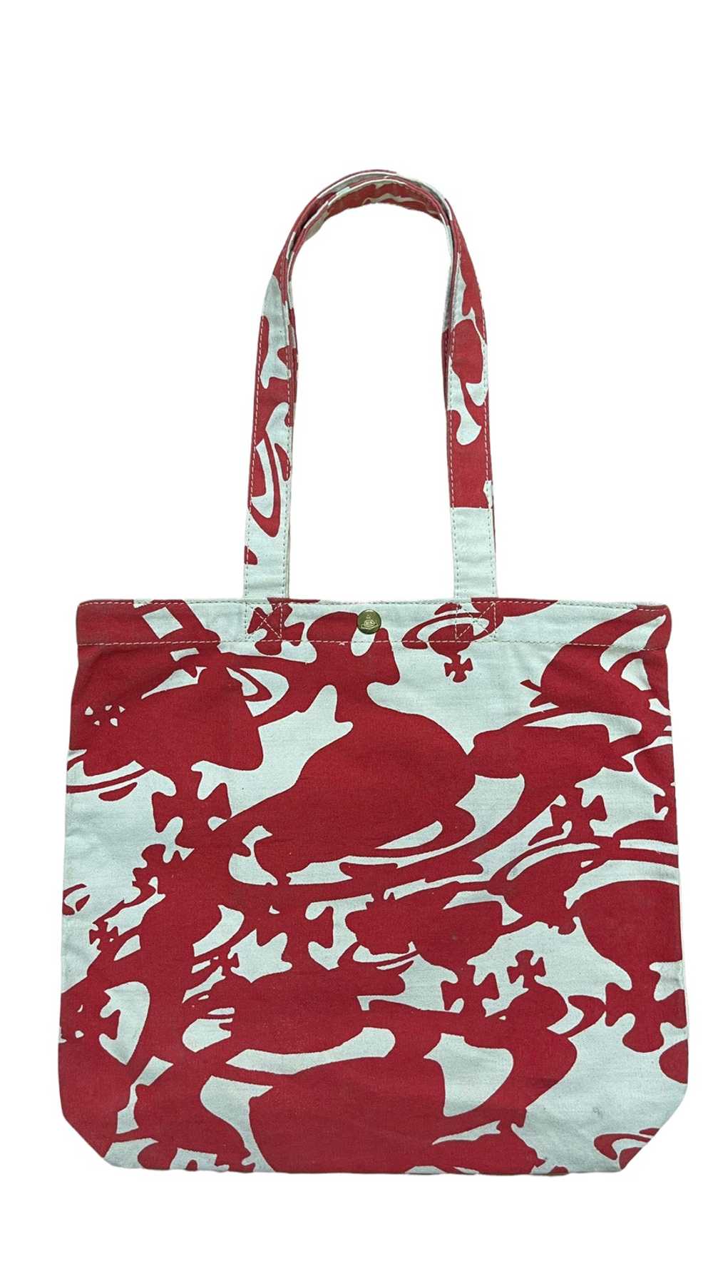 Rare Full Print Artwork Vivienne Westwood Tote Bag - image 9