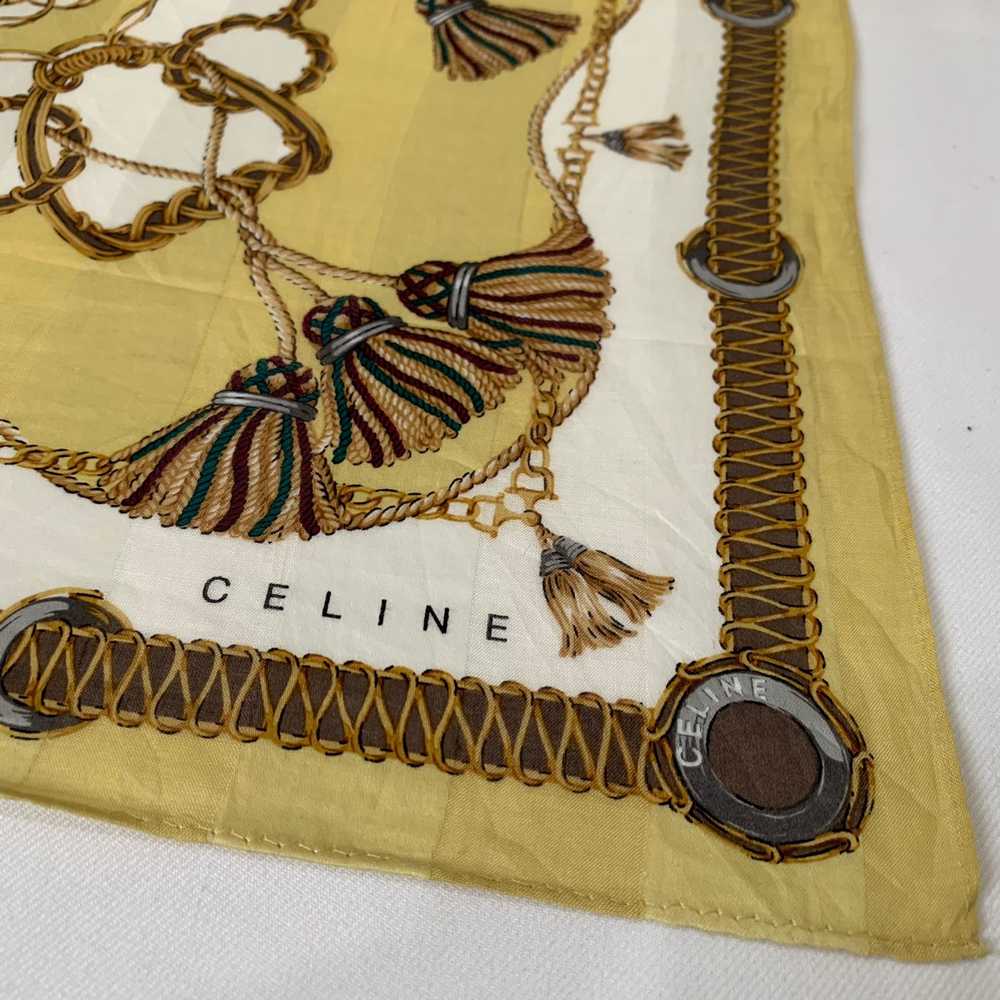 Celine Bandana Handkerchief Bandana Pocketsquare … - image 2