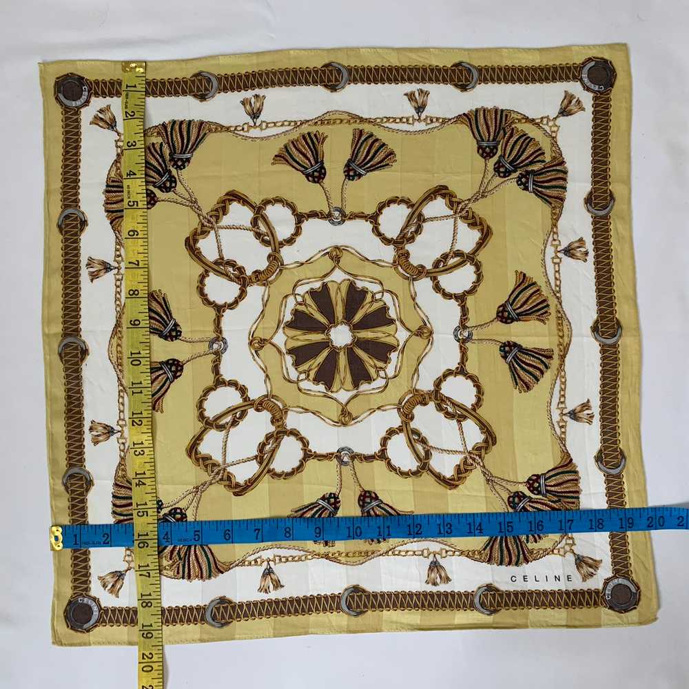 Celine Bandana Handkerchief Bandana Pocketsquare … - image 7