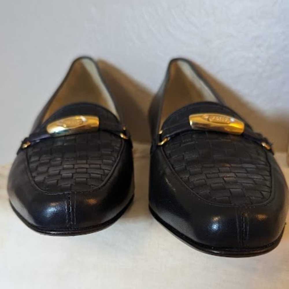 Bally Navy Leather "Vanessa" Loafers Size 6M Vint… - image 7