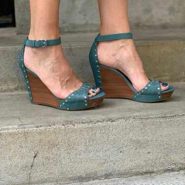 Women’s wedge sandals, heels, platform, Size 9 - image 1