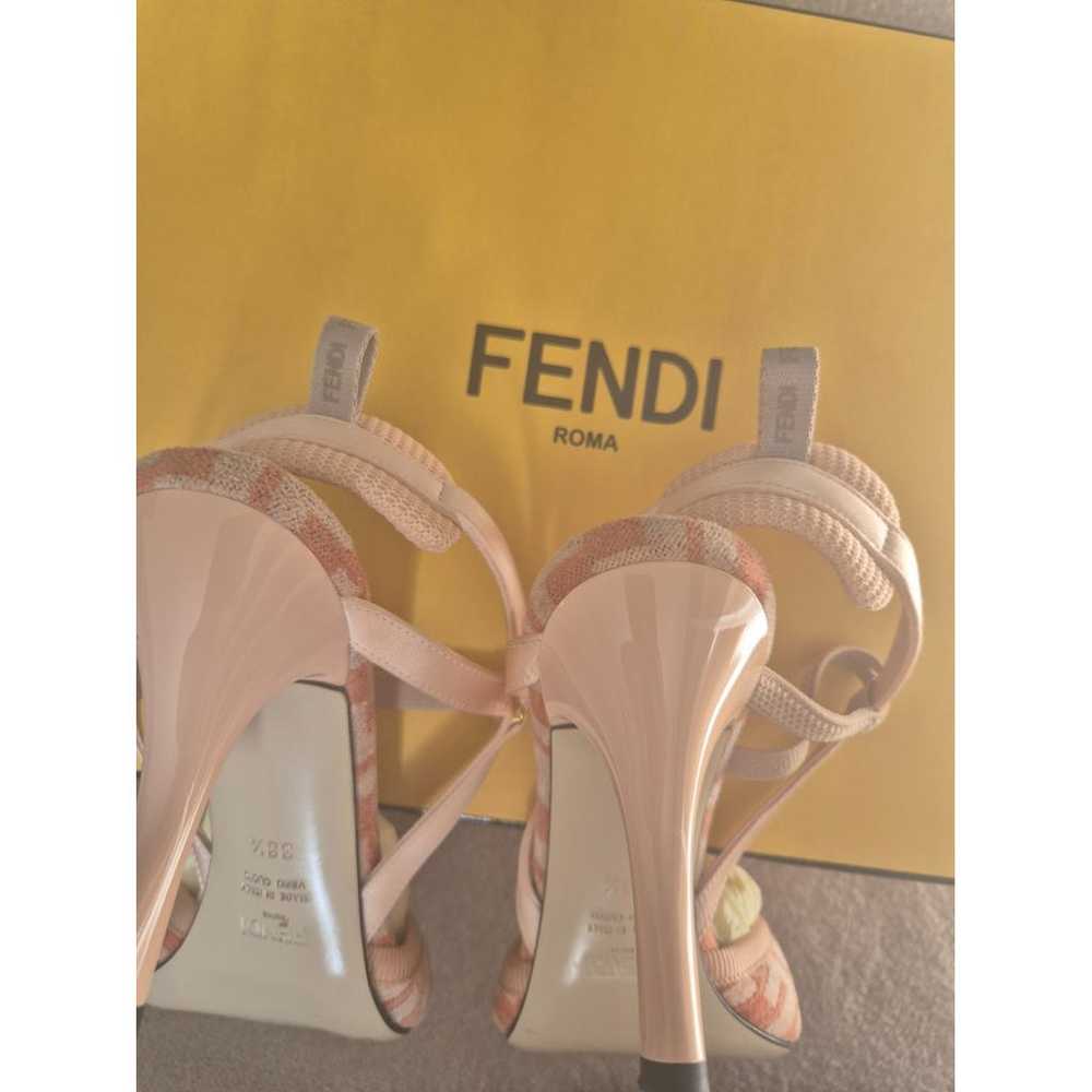 Fendi Colibri velvet heels - image 8