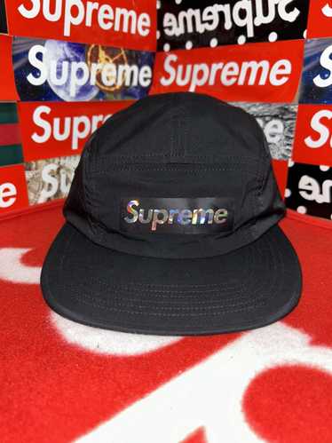 Supreme Supreme Holographic Logo Camp Cap Black SS