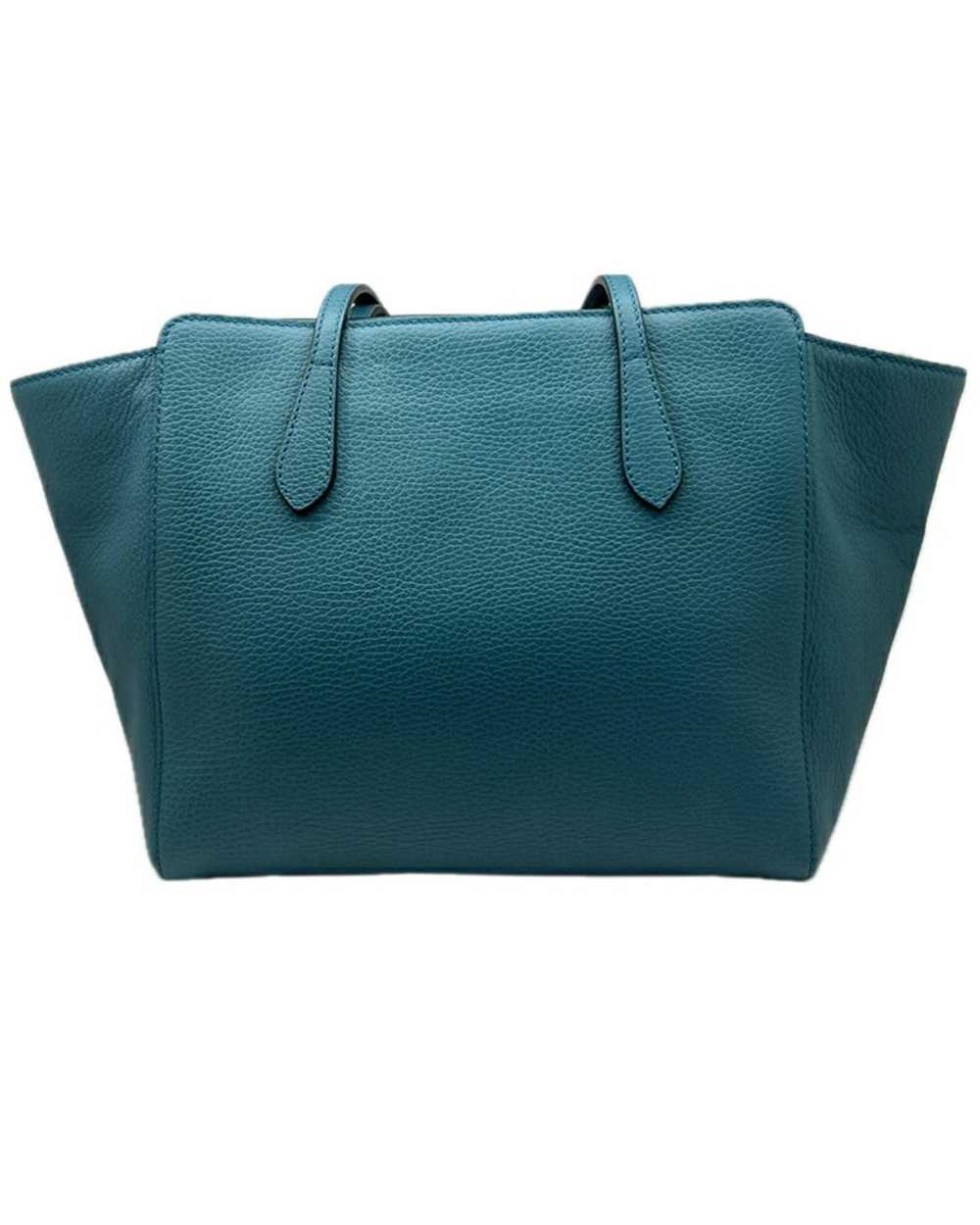 Gucci Blue Leather Swing Bag - image 2