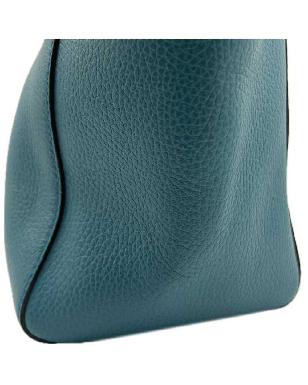 Gucci Blue Leather Swing Bag - image 4