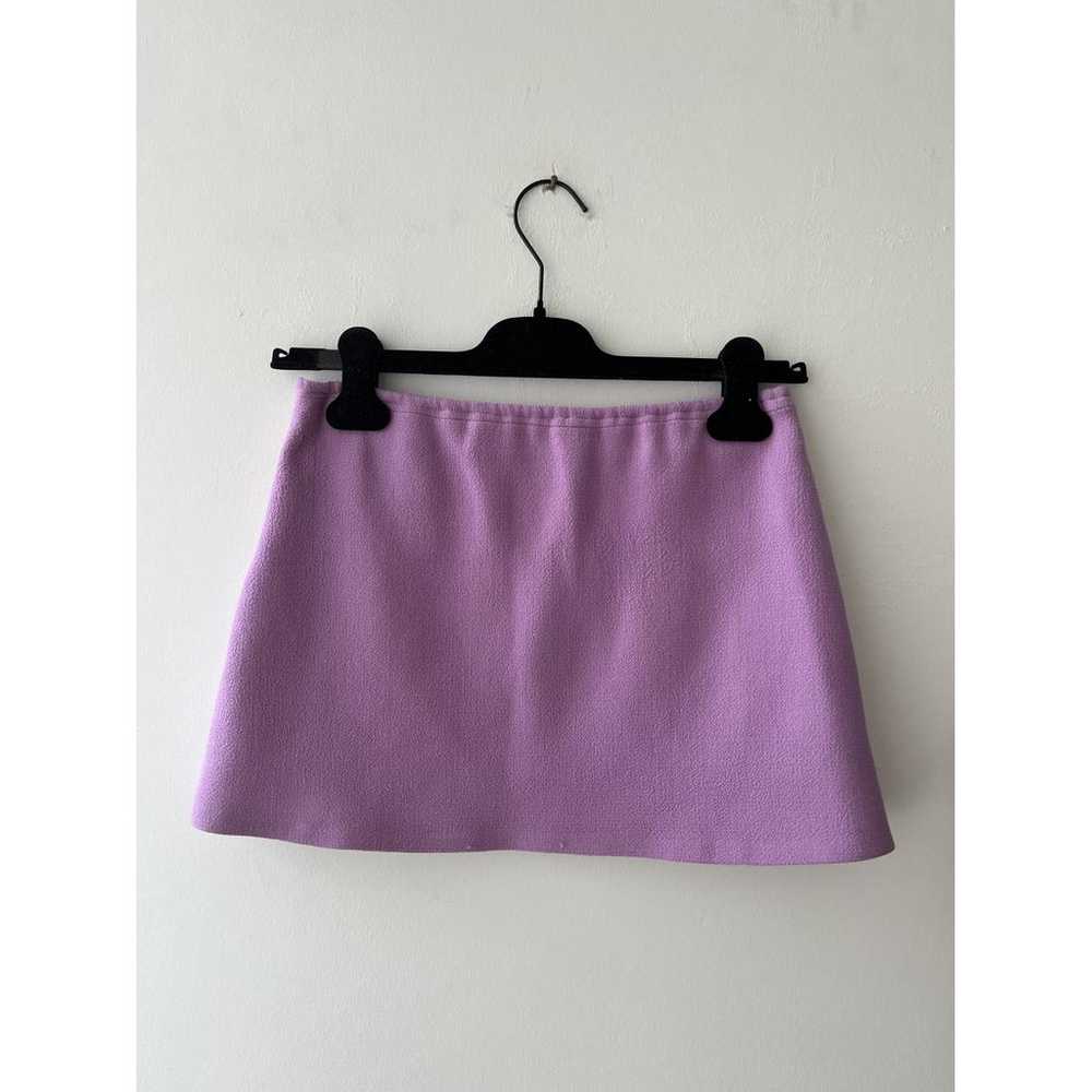 Mach & Mach Wool mini skirt - image 2