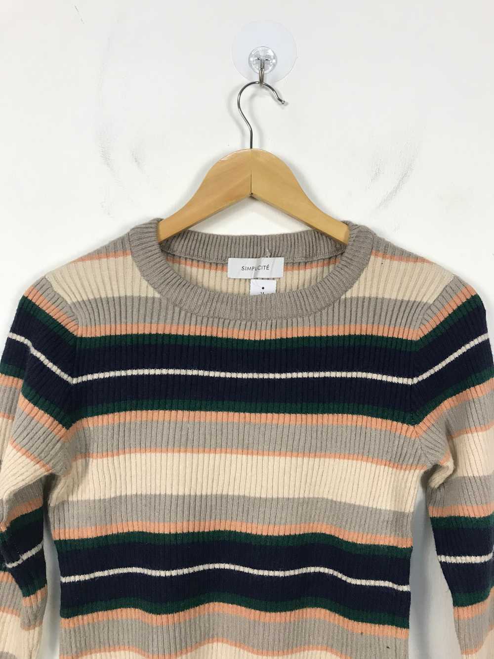 Japanese Brand - Simplicite Multicolor Knitwear #… - image 2