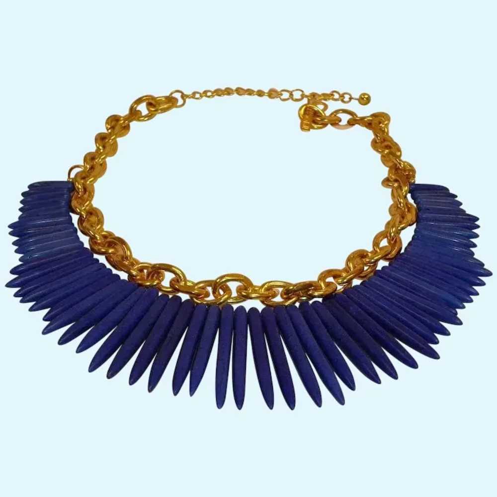 KJL Spike Necklace - Vintage Kenneth Jay Lane Tri… - image 6