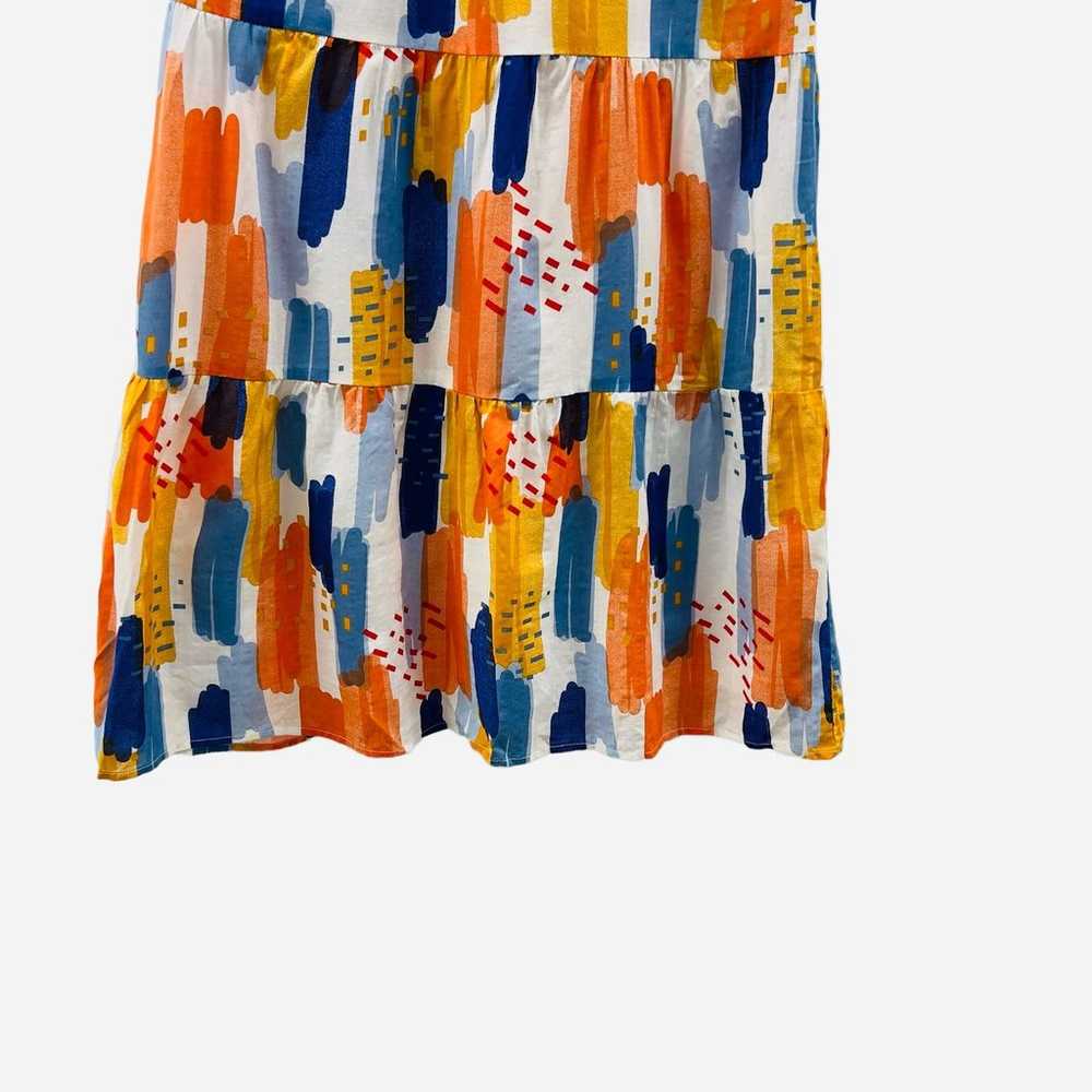 Anthropologie THML Geometric Cotton Casual Dress … - image 3