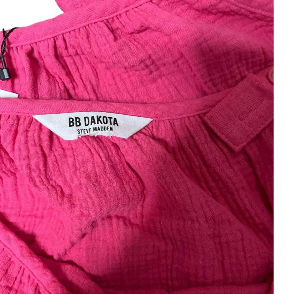 BB Dakota Steve Madden pink sleeveless tiered max… - image 3