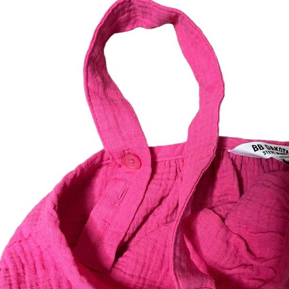 BB Dakota Steve Madden pink sleeveless tiered max… - image 4