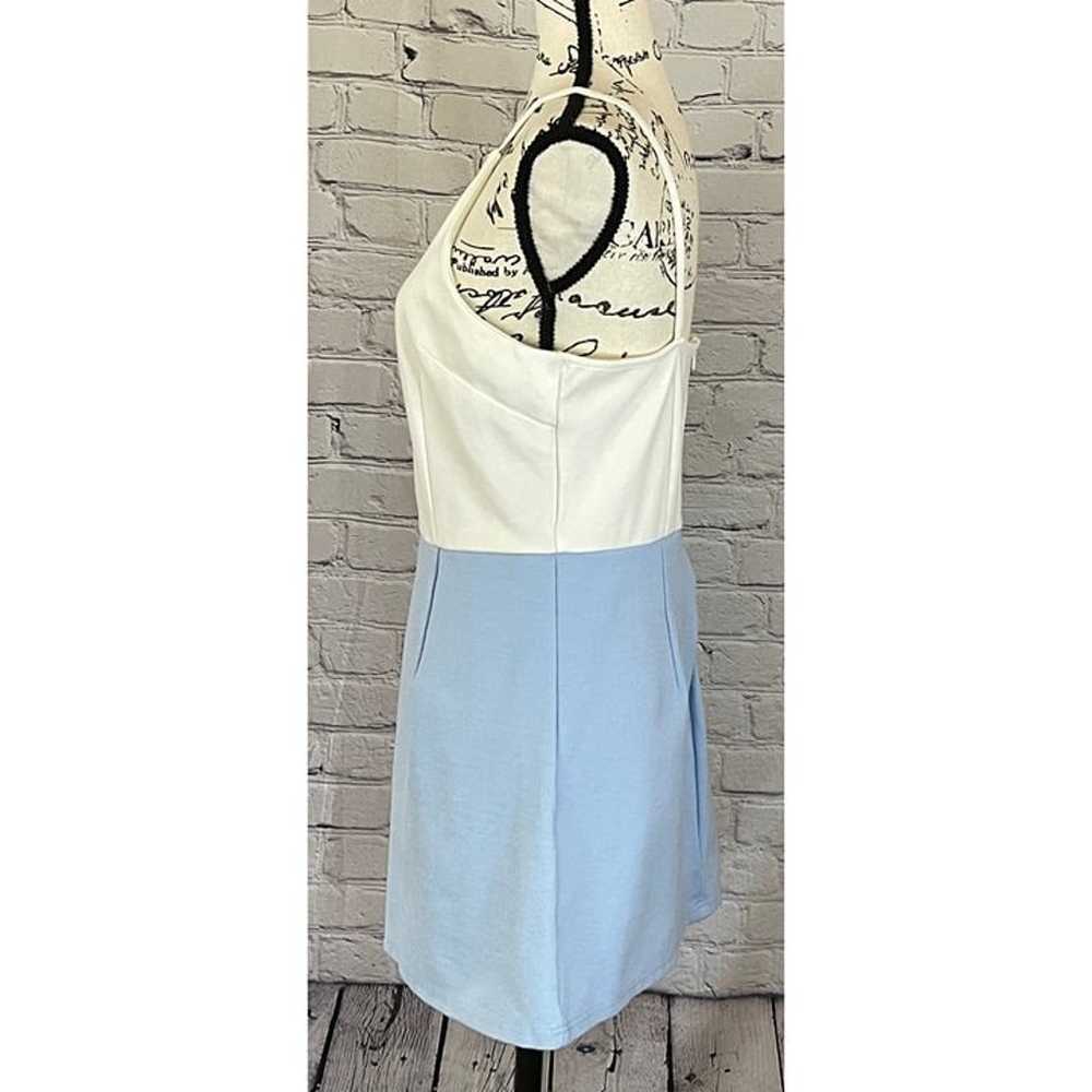 12th Heart Women’s Blue/White Mini Dress (Size L) - image 3