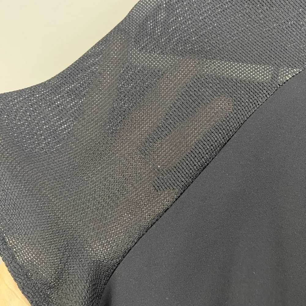 Zara Basic Size XL Black Mesh Sheer Sleeve and He… - image 2