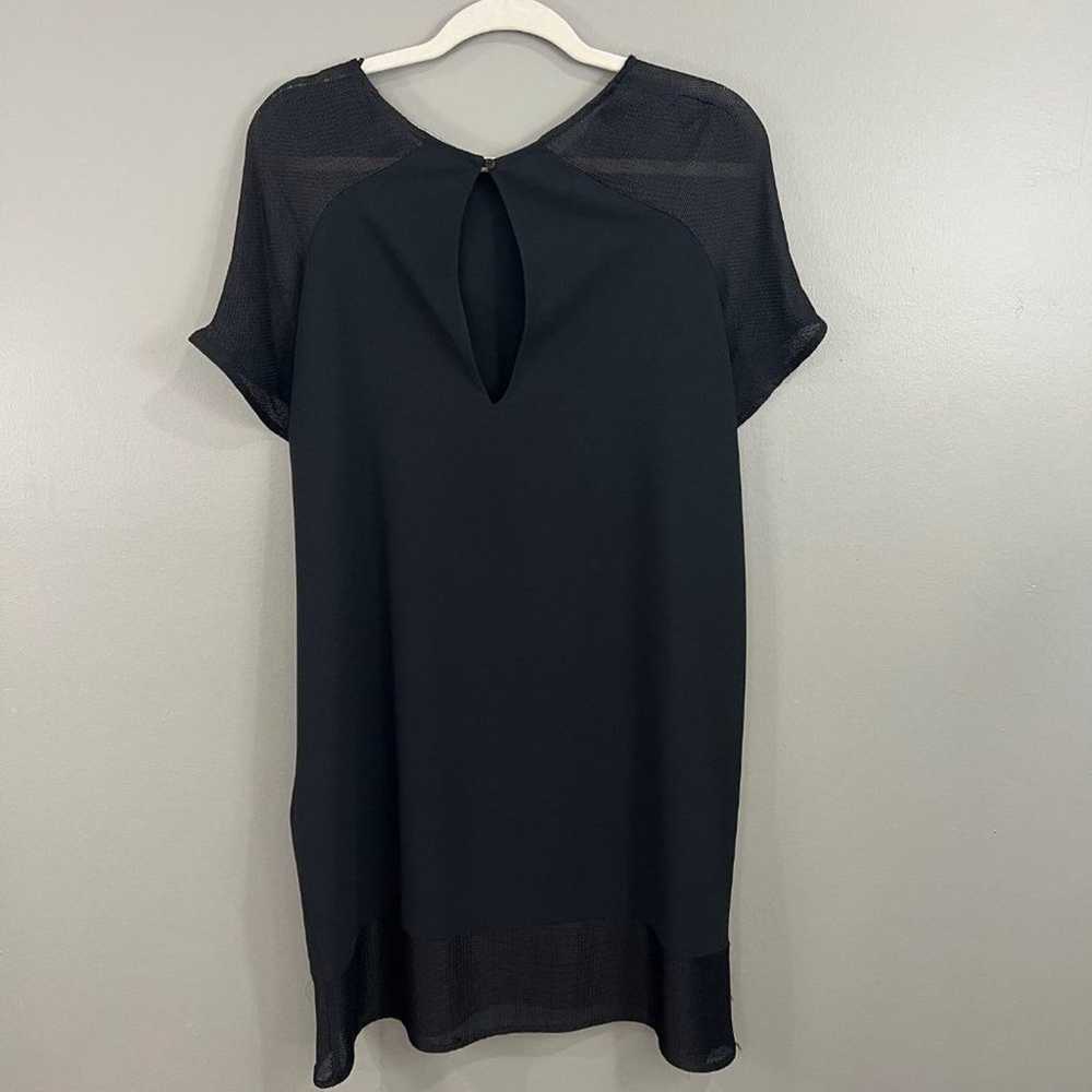 Zara Basic Size XL Black Mesh Sheer Sleeve and He… - image 6