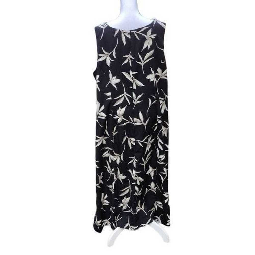 Studio 1 Black Tan Floral Print Sleeveless Maxi D… - image 4