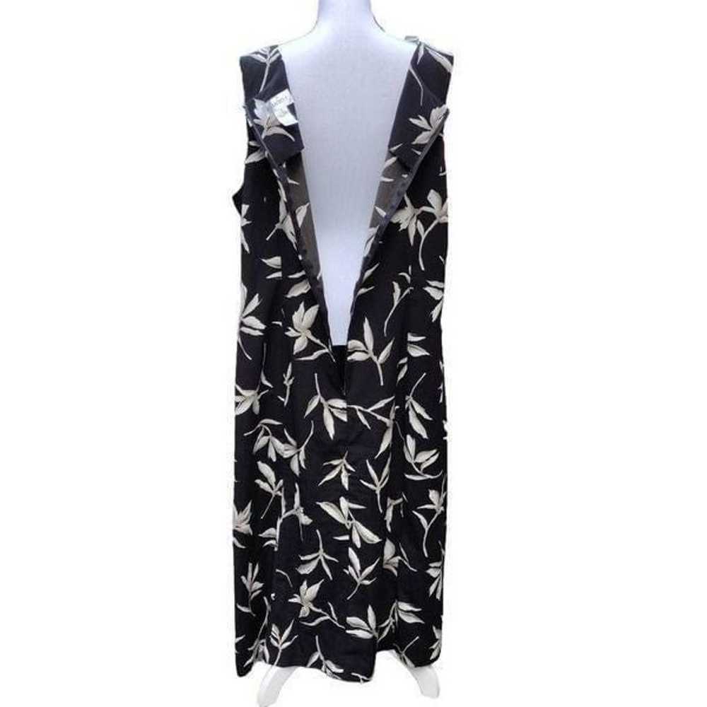 Studio 1 Black Tan Floral Print Sleeveless Maxi D… - image 5