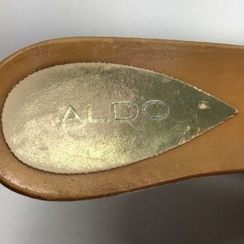 Aldo Vintage Heel Slip On Mule Sandal Made in Ita… - image 5