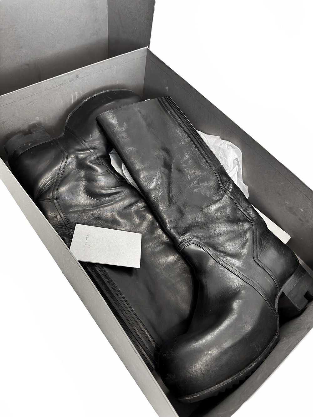 Rick Owens Sz43 High Leather Ballast Boot - image 9